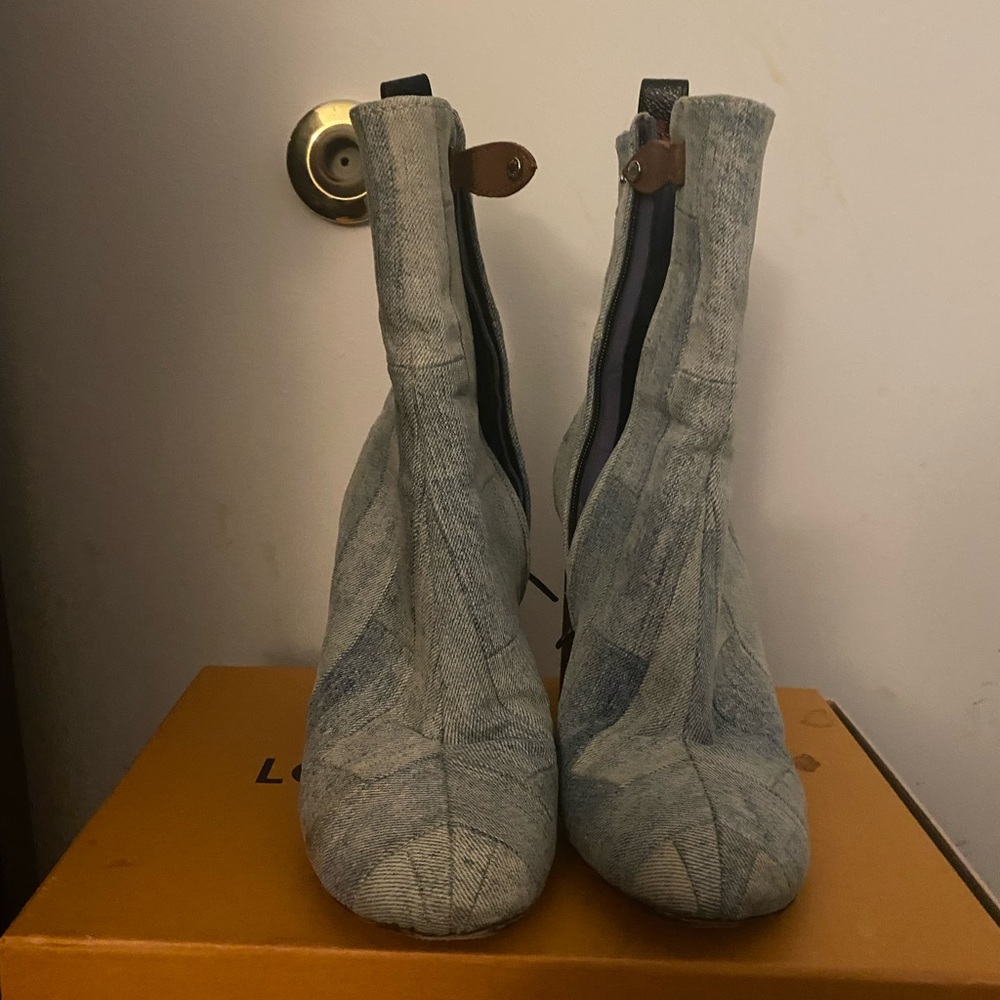 Louis Vuitton Denim Ankle Boots